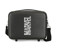 Marvel Heroes Logo Schwarzer anpassbarer Kulturbeutel, 29 x 21 x 15 cm, starres ABS, 9,14 l, 0,8 kg