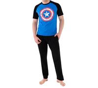 Marvel Herren Avengers Captain America Schlafanzug Large