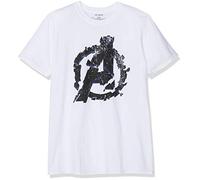 Marvel Herren Avengers Cracked T-Shirt Not Applicable, Weiß (White White), X-Large