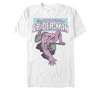 Marvel Herren Comics Retro Classic Amazing Spidey Young Men's Short Sleeve Tee T-Shirt, Weiß, 3X-Groß