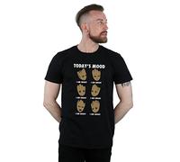Marvel Herren Guardians of The Galaxy Groot Today's Mood T-Shirt Schwarz XX-Large