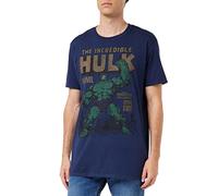 Marvel Herren Hulk Rage T Shirt, Blau (Navy Navy), M EU