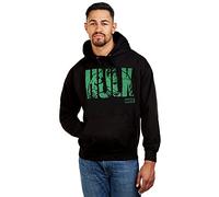 Marvel Herren Hulk Text Hoodie, Schwarz (Schwarz Schwarz), L