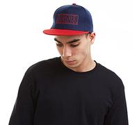 Marvel Herren Line Logo Baseball Cap, Blau (Navy/Red Nrd), Einheitsgröße