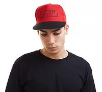 Marvel Herren Line Logo Baseball Cap, Rot (Red/Black RBL), Einheitsgröße