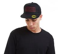 Marvel Herren Line Logo Baseball Cap, Schwarz (Black Blk), Einheitsgröße