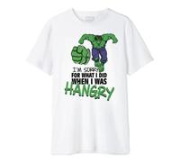 Marvel Herren Memarcots276 T-Shirt, weiß, M