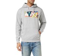 Marvel Herren Scrapbook Logo Hoodie Kapuzenpullover, Grey Heather, L EU