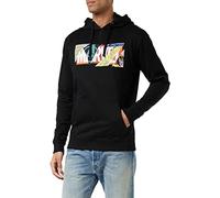 Marvel Herren Scrapbook Logo Hoodie Kapuzenpullover, Schwarz, XL