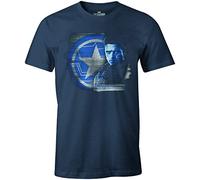 Marvel Herren-T-Shirt MEFALCOTS005, Denim, S