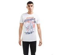 Marvel Herren Team Avengers T-Shirt, White, X-Large (20er Pack)