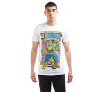 Marvel Herren Thanos Snap T-Shirt, weiß, L (48er Pack)