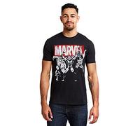 Marvel Herren Trio Heroes T-Shirt, Schwarz (Black Blk), XX-Large