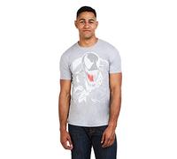 Marvel Herren Venom - Mens T Shirt - Grey Heather - XXL T-Shirt Not Applicable, Grau (Grey Heather Hgy), XX-Large