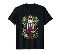Marvel Holiday Christmas Avengers Holly Thor Nutcracker T-Shirt