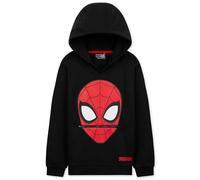 Marvel Hoodie Jungen - Spiderman Hoodie Kinder von 3-12 Jahren - Jungen Pullover mit Bündchen an Ärmel und Taille (Schwarz, 7-8 Jahre)