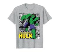 Marvel Hulk The Incredible Hulk T-Shirt, Herren, Grau Meliert, 6XL