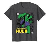 Marvel Hulk The Incredible Hulk T-Shirt, Kinder, Anthrazit Meliert, 152