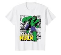 Marvel Hulk The Incredible Hulk T-Shirt, Kinder, Weiß, 98