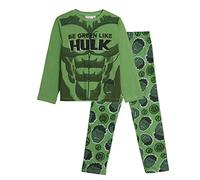 Marvel Incredible Hulk Schlafanzug für Kinder, verkleiden Sich Pjs Jungen Neuheit Avengers T-Shirt und Loune-Hose, grün, 10 Jahre