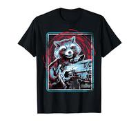 Marvel Infinity War Rocket Raccoon Digital Abstract T-Shirt
