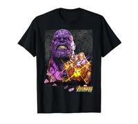 Marvel Infinity War Thanos Stained Glass Graphic T-Shirt T-Shirt, Herren, Schwarz, L
