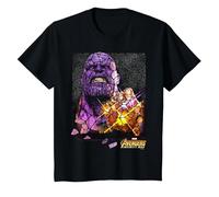 Marvel Infinity War Thanos Stained Glass Graphic T-Shirt T-Shirt, Kinder, Schwarz, 104