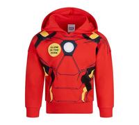 Marvel Iron Man Offizieller Kapuzenjacke für Kinder, 100% Baumwolle, 3-4 Jahre: 104cm, Rot