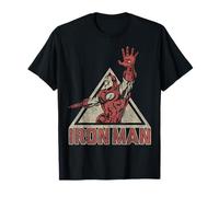 Marvel Iron Man Power Triangle Retro Vintage Graphic T-Shirt