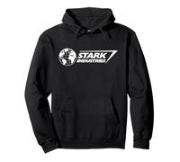 Marvel Iron Man Stark Industries Logo White Pullover Hoodie