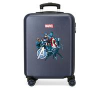 Marvel Joumma Avengers Legendary Kabinenkoffer, blau, 38 x 55 x 20 cm, starr, ABS, seitlicher Kombinationsverschluss, 35 l, 2 kg, 4 Doppelräder, Gepäck, Hand, blau, Kabinenkoffer