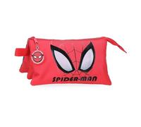 Marvel Joumma Bags Disney, Spiderman Authentic, Kulturbeutel, aus Polyester, verstellbarer Schultergurt, rot, Federmäppchen