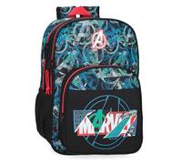 Marvel Joumma Shield Schulrucksack, Schwarz, 30 x 40 x 13 cm, Polyester, 15,6 l, Schwarz, Schulrucksack