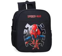 Joumma Marvel Spiderman Attack Kindergartenrucksack, Schwarz, 21 x 25 x 10 cm, Polyester, 5,25 l, Schwarz, Kindergarten-Rucksack