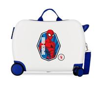 Marvel Joumma Spiderman Geo Kinderkoffer weiß 50 x 38 x 20 cm starr 1,8 kg Seitenkombinationsverschluss ABS 1,8 kg 38 l Handgepäck, weiß, Talla única, Kinderkoffer
