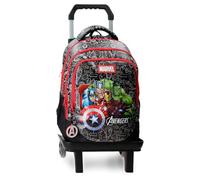 Marvel Joumma Team Avengers Zwei-Fächer Schulrucksack Laptop 15,6 Zoll Schwarz 28x42x14 cm PVC 16,46L