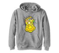 Marvel Jungen Avengers Classic Goldfarbener Gauntlet-kapuzenpullover, Athletisch Heather, S