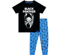 Marvel Jungen Black Panther Pyjamas Kurze Ärmel Avengers PJ für Kinder Schwarz 140