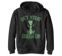 Marvel Jungen Classic Großer Grüner Hoodie, Schwarz, L