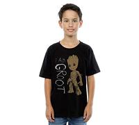 Marvel Jungen Guardians of The Galaxy I Am Groot Scribbles T-Shirt 12-13 Years Schwarz