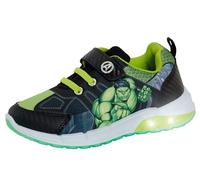 Marvel Jungen Incredible Hulk Light Up Sneaker Kinder Avengers Skateschuhe Pumps, grün, 24 EU