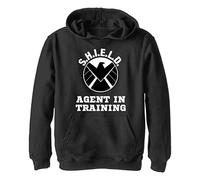 Marvel Jungen Klassisch Agententraining Hoodie, Schwarz, M