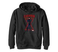 Marvel Jungen Klassisch Black Web Hoodie, Schwarz, M