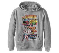 Marvel Jungen Klassisch Ultimativ Dad Hoodie, Athletisch Heather, XL