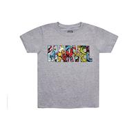 Marvel Jungen Logo Characters T-Shirt, Grey, 12-13 Years Grau 12 Jahre