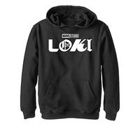 Marvel Jungen Loki Logo Hoodie, Schwarz, XL