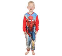 Marvel Jungen Spiderman Fleece-Schlafanzug, Kinder, rot, 7-8 Jahre