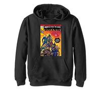 Marvel Jungen The Eternals Halftone Cover Hoodie, Schwarz, S