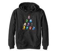 Marvel Jungen The Eternals Silhouette Heads Hoodie, Schwarz, S