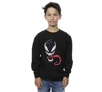 Marvel Jungen Venom Face Sweatshirt Schwarz 7-8 Years